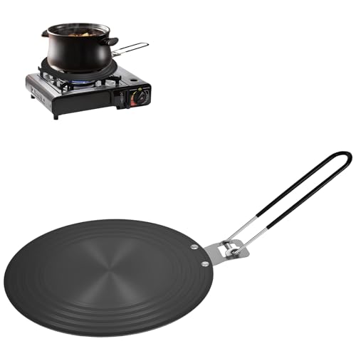 24cm Induktionsadapterplatte – 4mm extra dick Adapterplatte für Induktionsherd, Aluminium Induktion Adapter, Herdabdeckung und Edelstahlkocher von Junrvivy
