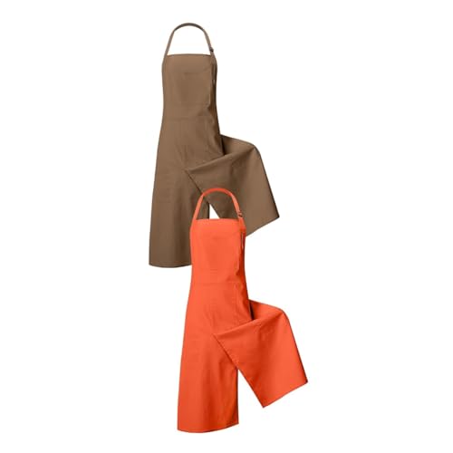 Junterone 2 Stück Töpferschürzen mit Geteiltem Bein, Keramikschürzen mit Geteiltem Bein, Lange Töpferschürzen für Frauen und Männer, DIY Keramik-Töpferkunst von Junterone