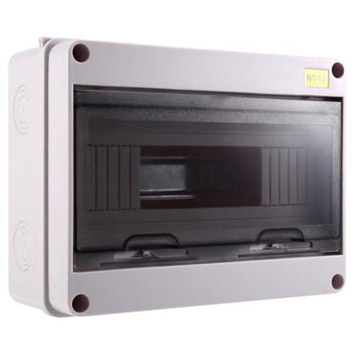 Junterone HT-12 Wege IP65 Mcb Verteilerkasten Schutzkasten ABS Strom Elektronische Din-Rail-Gehäuse für Leitungsschutzschalter von Junterone