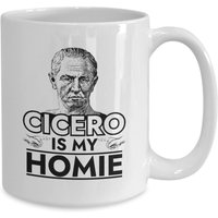 Cicero Is My Homie Skeptizismus Skeptiker Philosoph Kaffeebecher von JuntoTees