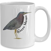 Grüne Reiher Birdwatching Birdwatcher Birder Kaffeetasse von JuntoTees