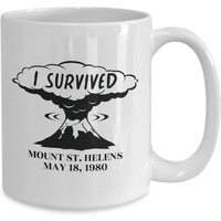 Ich Überlebte Mount Saint Helens Kaffeetasse von JuntoTees
