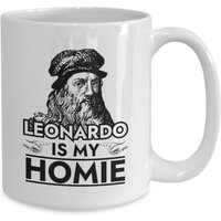Leonardo Da Vinci Is My Homie Renaissance Festival Kaffeebecher von JuntoTees