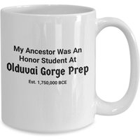 Olduvai Schlucht Tansania Ahnenforschung Archäologie Archäologe Kaffeetasse von JuntoTees