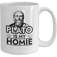 Plato Kaffeebecher Plato Is My Homie von JuntoTees