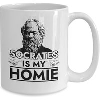 Sokrates Ist Meine Homie Philosophie Geschenk Kaffeebecher von JuntoTees