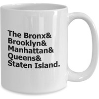 The Five Boroughs Nyc New York City Kaffeebecher von JuntoTees