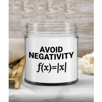 Vermeiden Sie Negativität Be Positive Algebra Lehrer Lustige Mathe Kerze von JuntoTees