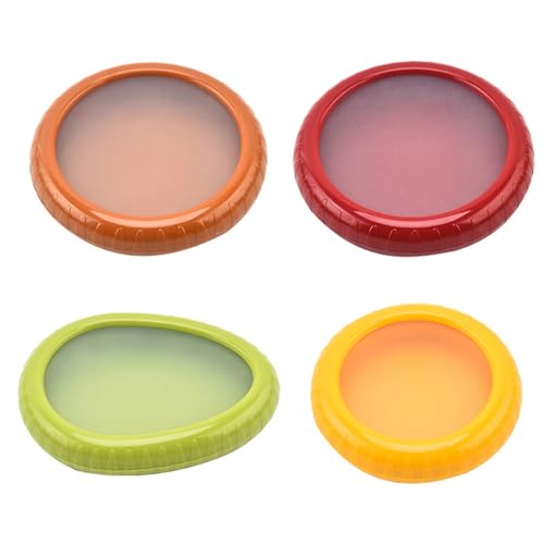 Satz von 4 wiederverwendbaren Aufbewahrungsbehältern Avocado Saver Onion Keeper Tomato Holder Fruit Saver Fruit Organizer Soft Shell Food Container for Fridge Keep Fresh von Junvaia