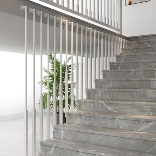 Handläufe für Treppengeländer, Rutschfester Treppengeländer-Handlauf, 30–160 cm lange Stützstange für Treppengeländer, Metalllatten, Raumteiler, Trennwandpfosten, Treppenhandläufe, Haltegriff(Style 2, von Junvstor