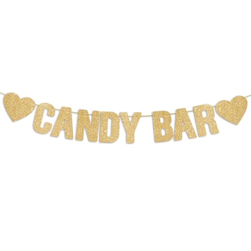 Vorbespannte Candy Bar Gold Glitter Banner Geburtstag Hochzeit Verlobung Bachelorette Ruhestand Abschlussfeier Silvester Erntedankfest Babyparty Party Dekorationen Vorbespannte Candy Bar Gold Glitter Banner Geburtstag Hochzeit Verlobung Bachelorette Ruhestand Abschlussfeier Silvester Erntedankfest Babyparty Party Dekorationen von JunyRuny