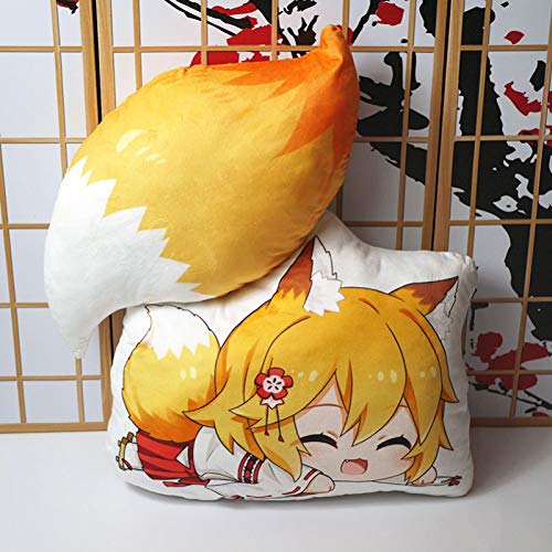 Die Hilfreiche Fox Senko-San Kissen Plüsch Puppen, Anime Gefüllte Puppe Sofa Kissen Kissen, Weihnachten Geburtstag Geschenke Für Mädchen, 52Cm C 2Pcs von JunziWing