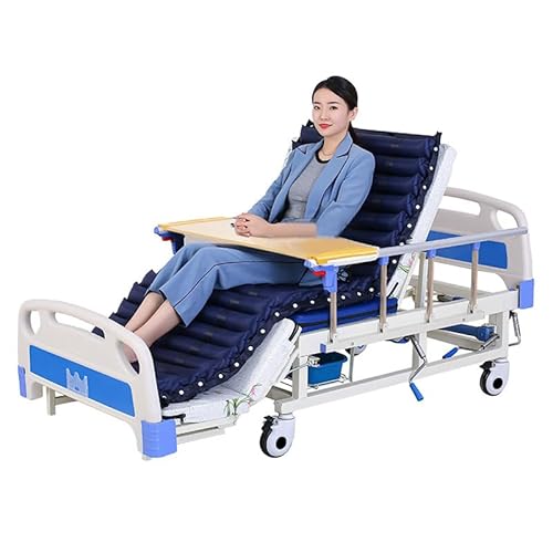 Juodkeo Medizinisches Krankenhausbett, 10 Funktionen mit Matratze & IV-Ständer, für zu Hause, bis 250kg Last, 5-Zoll verriegelbare Rollen für Heimbrauch,Air mattress Juodkeo Medizinisches Krankenhausbett, 10 Funktionen mit Matratze & IV-Ständer, für zu Hause, bis 250kg Last, 5-Zoll verriegelbare Rollen für Heimbrauch,Air mattress von Juodkeo