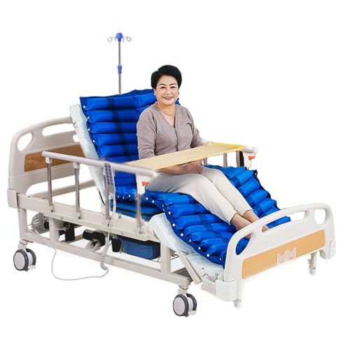 Juodkeo Premium-Krankenhaus-Medizinisches Bett für zu Hause - 10 Funktionen Voll-Elektro, 5-Zoll verriegelbare Rollen, Seitenneigung, bis 250kg Last,air mattress 1 Juodkeo Premium-Krankenhaus-Medizinisches Bett für zu Hause - 10 Funktionen Voll-Elektro, 5-Zoll verriegelbare Rollen, Seitenneigung, bis 250kg Last,air mattress 1 von Juodkeo