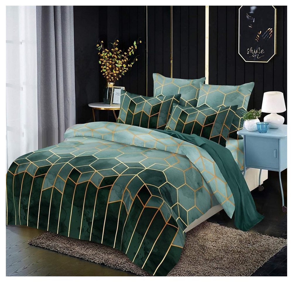 Bettwäsche Bettwäsche 135 x 200 cm Moderne Gestreift Bettbezug-Set, Juoungle, weich, atmungsaktiv und angenehm auf der Haut ist von Juoungle