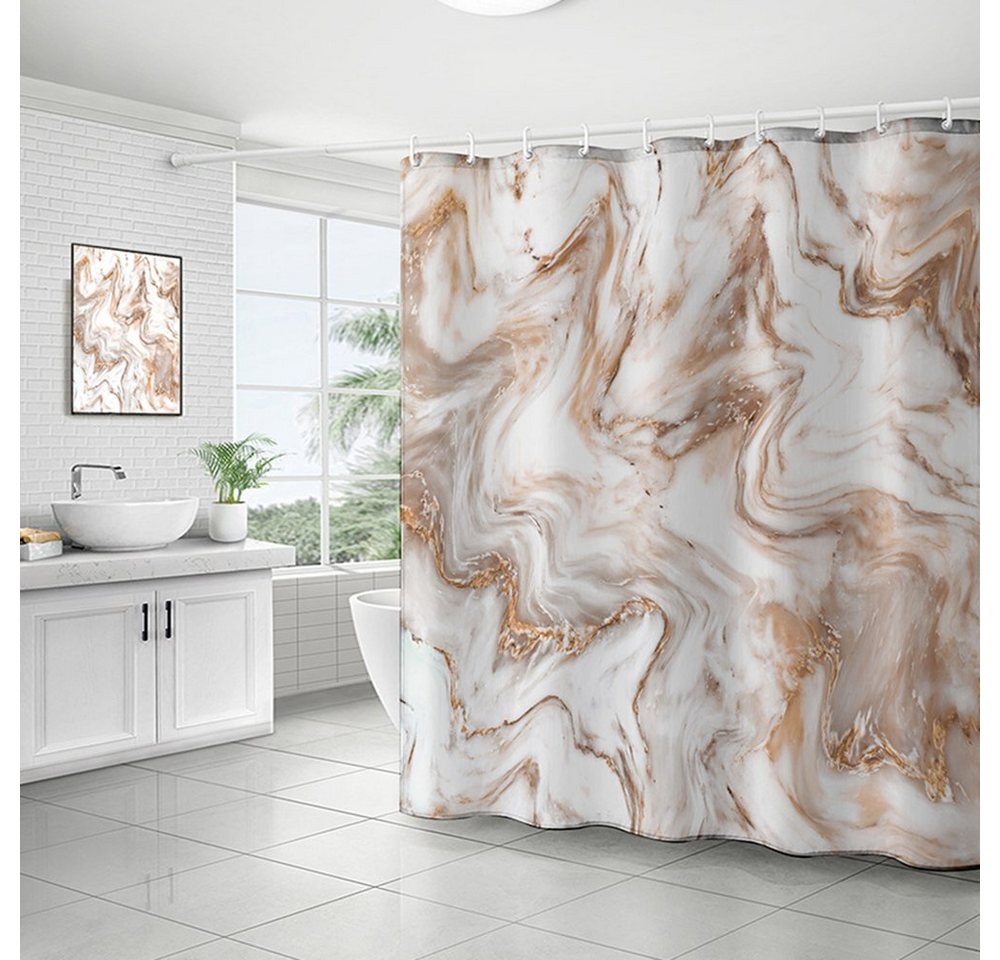 Juoungle Duschvorhang Marmor Duschvorhang, moderner Duschvorhang für Badezimmer Dekor von Juoungle