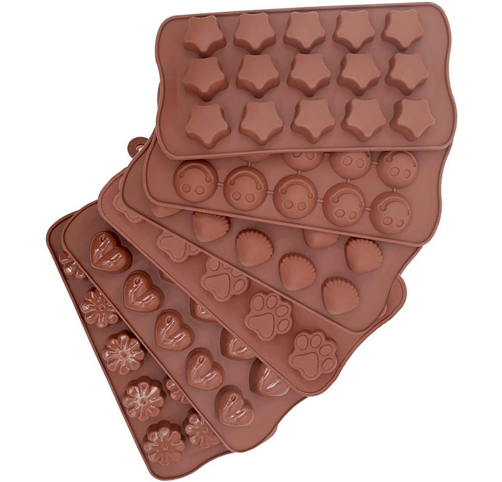 Juoungle Pralinenform Schokoladenbuchstaben und Zahlenformen Silikon Form Schokoladenformen von Juoungle