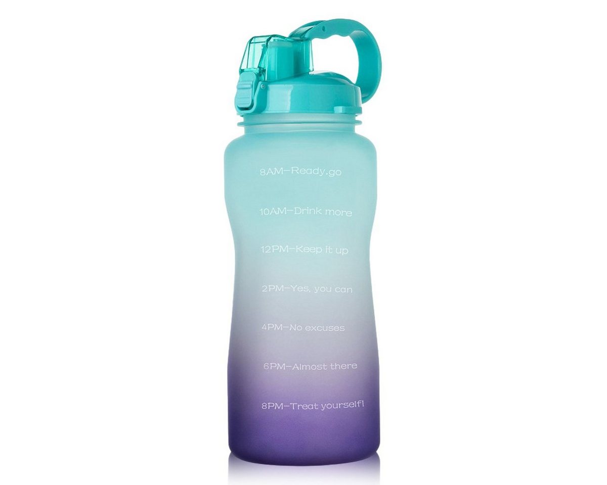 Juoungle Wasserkrug Wasserflaschen mit Strohhalm, Wasserkrug, auslaufsicher, Sportflasche von Juoungle