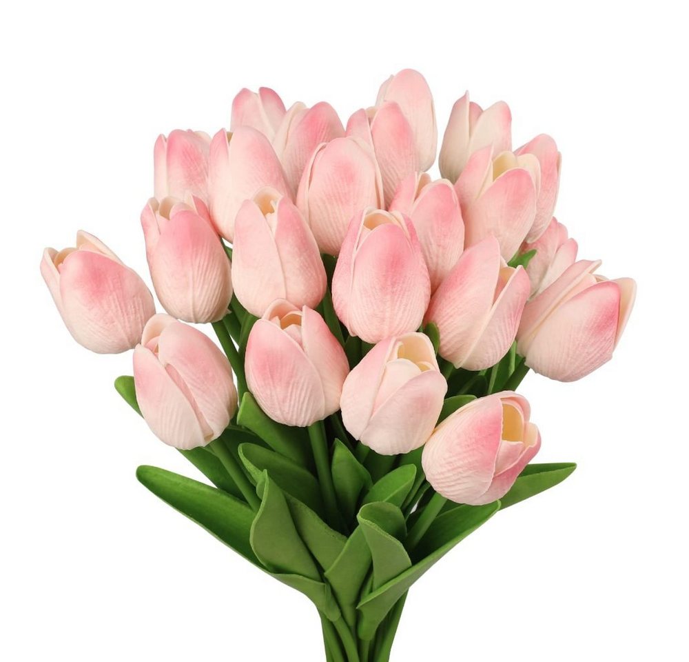 Kunstblumenstrauß Künstliche Blumen, Tulpen mit realistischem Touch, Hochzeitssträußen, Juoungle von Juoungle