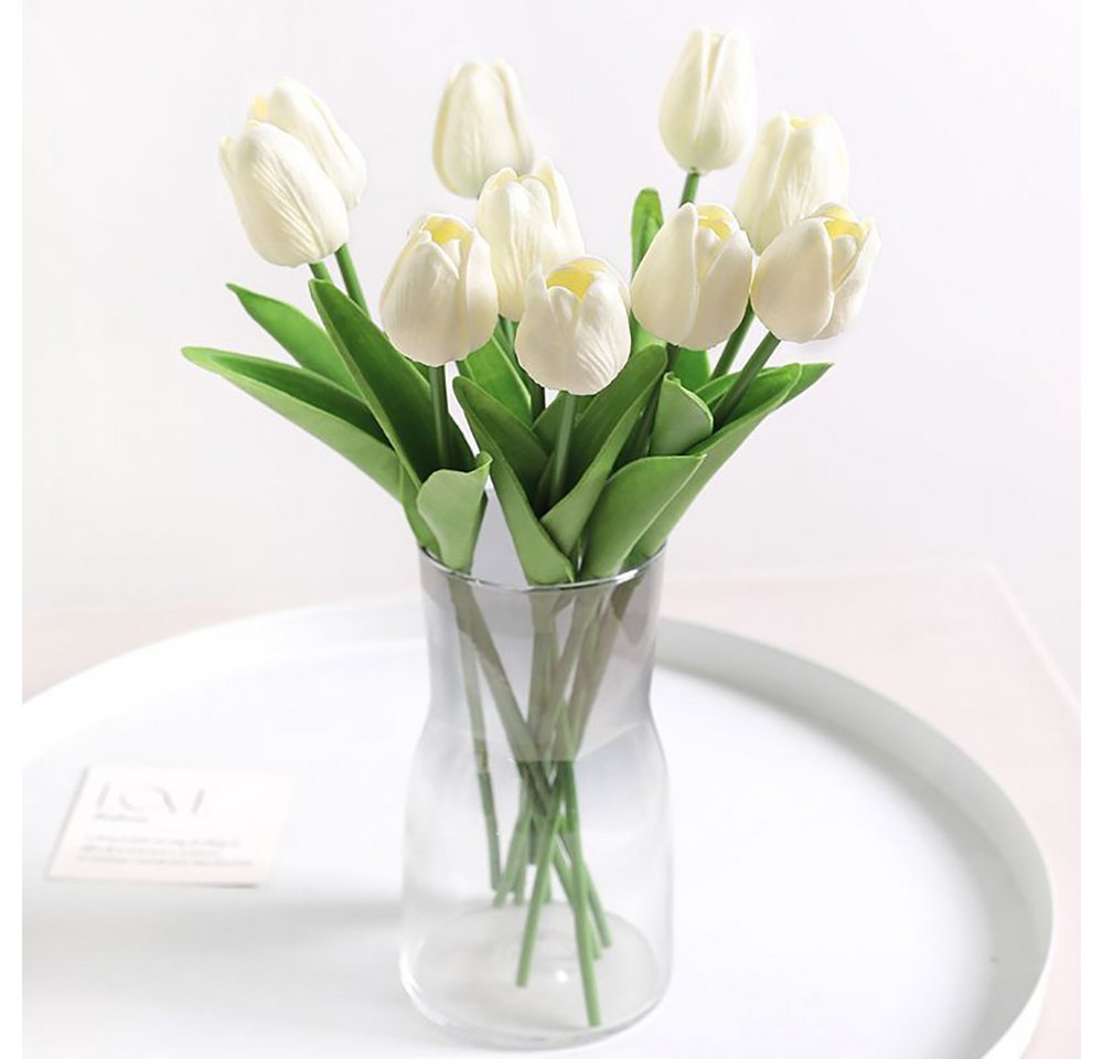 Kunstblumenstrauß Künstliche Tulpen gefälschte Blumensträuße Arrangement für Home Room, Juoungle von Juoungle