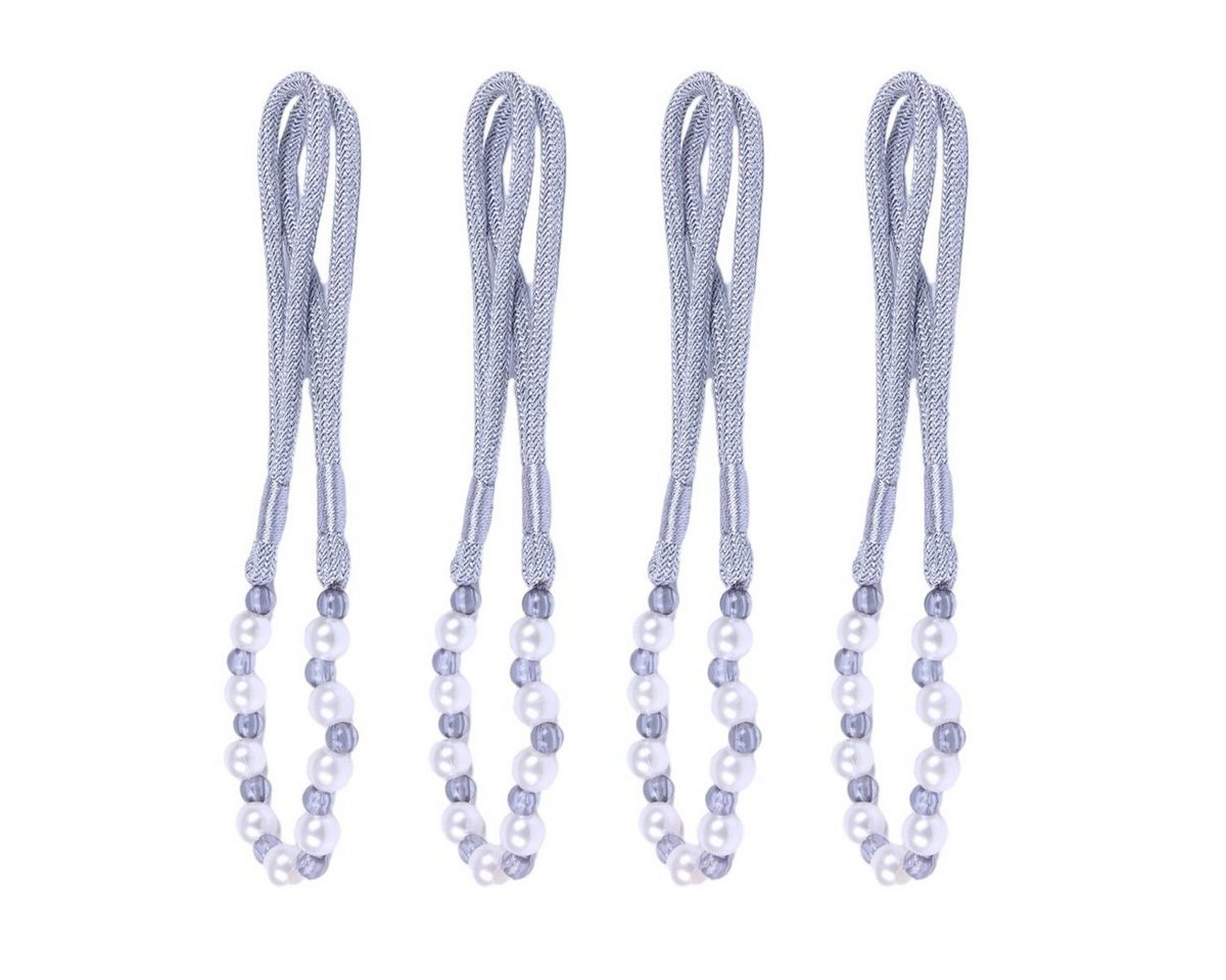 Raffhalter Vorhangseil-Raffhalter – Perlenketten-Vorhangbinder mit Vorhanghaltern, Juoungle von Juoungle