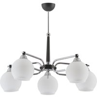 Deckenlampe ARASNE Glas Metall in Graphit Ø72cm von Zaklad Wielobranzowy Export-Import-Jupiter