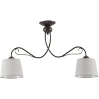 Deckenlampe Braun Grau Stoff LOCOLA Esszimmer E27 von Zaklad Wielobranzowy Export-Import-Jupiter
