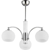 Deckenlampe Chrom Weiß 3-flmg NABO Esszimmer E27 von Zaklad Wielobranzowy Export-Import-Jupiter