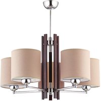 Deckenlampe Esszimmer KASULA Wenge Stoff Leuchte von Zaklad Wielobranzowy Export-Import-Jupiter