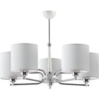 Deckenlampe Grau Chrom Weiß Ø72cm 5x E27 Esszimmer von Zaklad Wielobranzowy Export-Import-Jupiter
