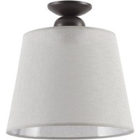 Deckenlampe Stoff Grau Ø38cm LOCOLA Deckenleuchte von Jupiter