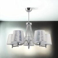Deckenleuchte ESMERALDA Chrom Silber Kronleuchter von Zaklad Wielobranzowy Export-Import-Jupiter