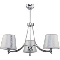 Deckenleuchte ESMERALDA Chrom Silber Lampe 3xE27 von Zaklad Wielobranzowy Export-Import-Jupiter
