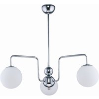 Deckenleuchte GORMER Chrom Weiß Esszimmer Lampe von Zaklad Wielobranzowy Export-Import-Jupiter