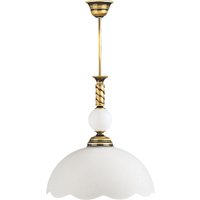 Deckenleuchte Glas Messing TOBSYN Esszimmer Lampe von Zaklad Wielobranzowy Export-Import-Jupiter