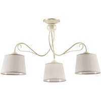 Deckenleuchte LOCOLA Stoff Ø80cm Wohnzimmer Lampe von Zaklad Wielobranzowy Export-Import-Jupiter