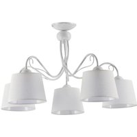 Deckenleuchte Stoff Metall Ø80cm 5xE27 Deckenlampe von Zaklad Wielobranzowy Export-Import-Jupiter
