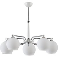 Deckenleuchte Weiß Metall Glas ARASNE Esszimmer von Zaklad Wielobranzowy Export-Import-Jupiter