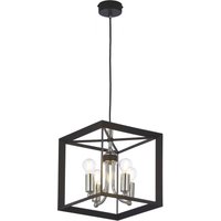 Eckige Hängelampe Schwarz MYRTLE 4xE14 Wohnzimmer von Zaklad Wielobranzowy Export-Import-Jupiter