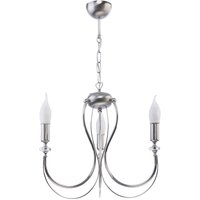 Eleganter Kronleuchter in Silber 3-armig AREGUND von Zaklad Wielobranzowy Export-Import-Jupiter