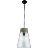 Hängelampe Schwarz Holz Ø23cm ARAVAE Küche Leuchte von Zaklad Wielobranzowy Export-Import-Jupiter