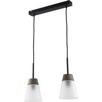 Hängelampe Schwarz Weiß Glas 2xE27 Esstisch Tresen von Zaklad Wielobranzowy Export-Import-Jupiter