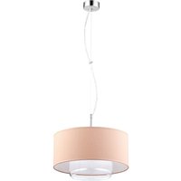 Hängeleuchte Beige Glas Stoff VERRONA Esszimmer von Zaklad Wielobranzowy Export-Import-Jupiter