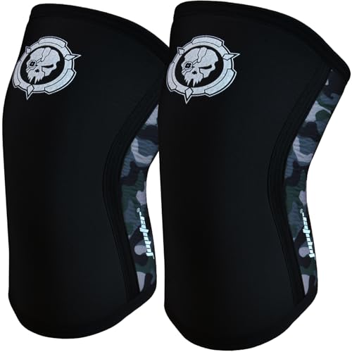 kniebandagen gewichtheben,für Kraftsport kniebeuge,knieschoner krafttraining, Knee Sleeve aus 7 mm Neopren, Unisex von Jupiter