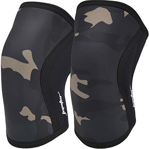 Jupiter kniebandagen gewichtheben,für Kraftsport kniebeuge,knieschoner krafttraining, Knee Sleeve aus 10 mm Neopren, Unisex von Jupiter
