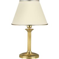 Klassische Tischlampe PENELO in Messing Weiß Bett von Zaklad Wielobranzowy Export-Import-Jupiter