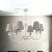 Kronleuchter Grau Weiß Ø74cm ANTEXIA Esstisch Lampe von Zaklad Wielobranzowy Export-Import-Jupiter