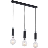 Lange Hängelampe JAIMEE in Schwarz Chrom L:66cm Lange Hängelampe JAIMEE in Schwarz Chrom L:66cm von Jupiter