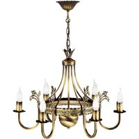 Lüster BELRAND Messing Ø62cm 6xE14 Decke Leuchte von Zaklad Wielobranzowy Export-Import-Jupiter
