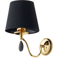 Metall Wandlampe in Messing Schwarz E27 blendarm von Zaklad Wielobranzowy Export-Import-Jupiter